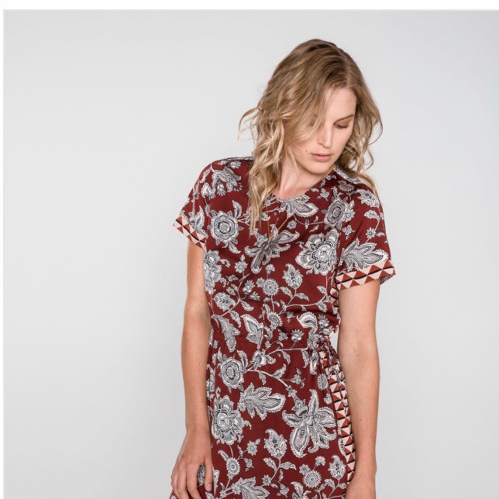 Scotch and Soda French Wine Cut Mini Dress